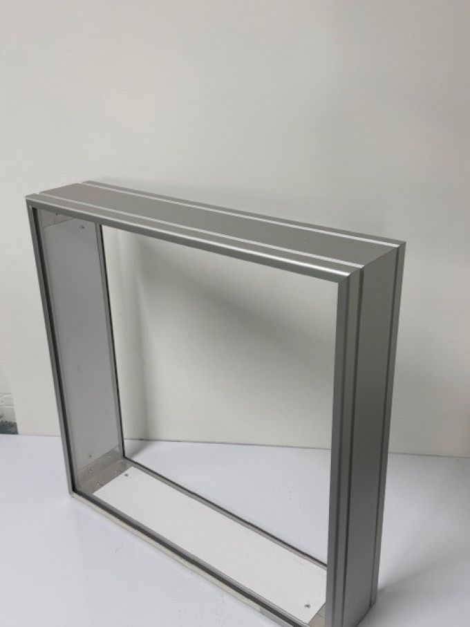 Lichtbak dubbel of enkelzijdig 60x60 cm